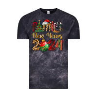 Cloud Black family new years 2024 Vintage Tee - MaliasSmallBusiness