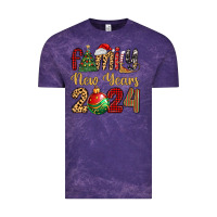 Cloud Purple family new years 2024 Vintage Tee - MaliasSmallBusiness