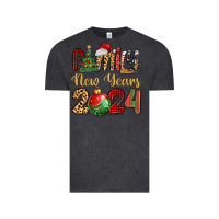 Vintage Black family new years 2024 Vintage Tee - MaliasSmallBusiness