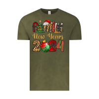 Vintage Olive family new years 2024 Vintage Tee - MaliasSmallBusiness