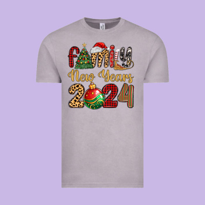 Family New Years 2024 Vintage Tee Designed By Maliassmallbusiness