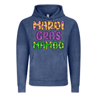 Vintage Denim mardi gras mambo Vintage Hoodie - MaliasSmallBusiness