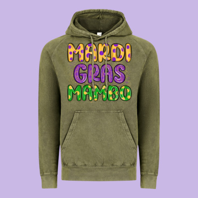 Mardi Gras Mambo Vintage Hoodie Designed By Maliassmallbusiness