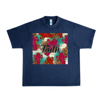 Navy faith Urban Heavy Tee - NancyCooperArtShop