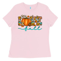 Bubblegum Pink love fall love Ladies Tee - Artiststas