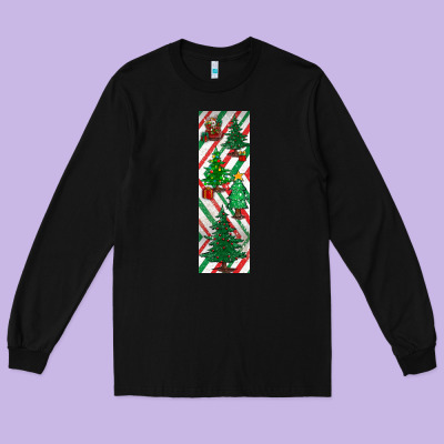 Christmas Pen Wraps Long Sleeve Tee Designed By Bundleandbundleshop