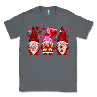 Charcoal Heather valentines day gnomies with heart balloon Classic Tee - NancyCooperArtShop