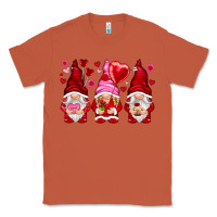 Copper valentines day gnomies with heart balloon Classic Tee - NancyCooperArtShop