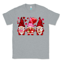 Heather Grey valentines day gnomies with heart balloon Classic Tee - NancyCooperArtShop