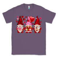 Lavender valentines day gnomies with heart balloon Classic Tee - NancyCooperArtShop