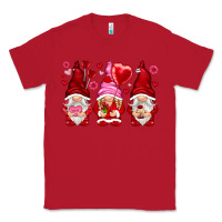 Red valentines day gnomies with heart balloon Classic Tee - NancyCooperArtShop