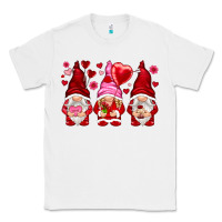 White valentines day gnomies with heart balloon Classic Tee - NancyCooperArtShop