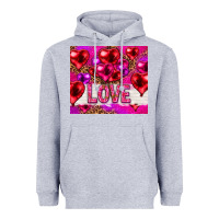 Heather Grey love heart shaped balloons tumbler hjf Heavyweight Hoodie - HowdyJamesFarm