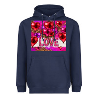 Navy love heart shaped balloons tumbler hjf Heavyweight Hoodie - HowdyJamesFarm