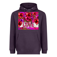 Plum love heart shaped balloons tumbler hjf Heavyweight Hoodie - HowdyJamesFarm