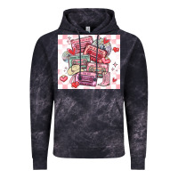 Cloud Black valentine's day cassette tapes Vintage Hoodie - MaliasSmallBusiness