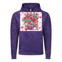 Cloud Purple valentine's day cassette tapes Vintage Hoodie - MaliasSmallBusiness