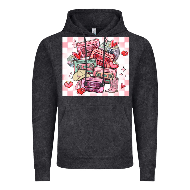 Valentine's Day Cassette Tapes Vintage Hoodie by MaliasSmallBusiness | Teevron