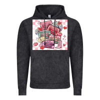 Vintage Black valentine's day cassette tapes Vintage Hoodie - MaliasSmallBusiness