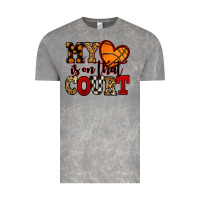 Cloud Rock my heart is on that court basketball red and black Vintage Tee - NancyCooperArtShop
