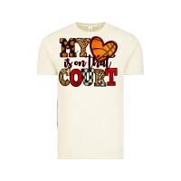Vintage Arctic my heart is on that court basketball red and black Vintage Tee - NancyCooperArtShop