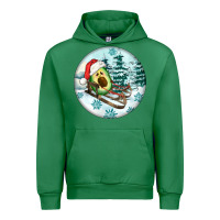 Emerald Slide Avocado Urban Hoodie - FaDigitalArtStudio