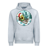 Heather Grey Slide Avocado Urban Hoodie - FaDigitalArtStudio