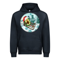 Navy Slide Avocado Urban Hoodie - FaDigitalArtStudio