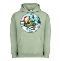 Pigment Oil Green Slide Avocado Urban Hoodie - FaDigitalArtStudio