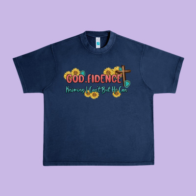 God Fidence Urban Heavy Tee Designed By Maliassmallbusiness