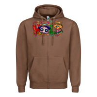 Chestnut Hola Cinco De Mayo Zipper Hoodie - NancyCooperArtShop