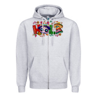 Heather Grey Hola Cinco De Mayo Zipper Hoodie - NancyCooperArtShop