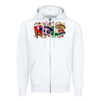 White Hola Cinco De Mayo Zipper Hoodie - NancyCooperArtShop