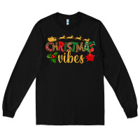 Black christmas vibes Long Sleeve Tee - BundleAndBundleShop