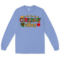 Colony Blue christmas vibes Long Sleeve Tee - BundleAndBundleShop