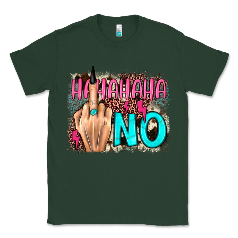 Hahahaha No Leopard Cowhide Classic Tee by JahusDesignShop | Teevron