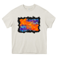 Cream halloween bat background Heavy Core Tee - BundleAndBundleShop