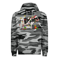 Slate Camo christmas holstein cow Premium Hoodie - CowGirlArtShop