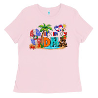 Bubblegum Pink it's in my dna Ladies Tee - AdoDesignShop