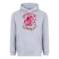 Heather Grey cancer picked the wrong girl Heavyweight Hoodie - CowGirlArtShop