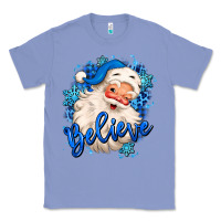 Colony Blue believe winter christmas santa claus Classic Tee - MaliasSmallBusiness
