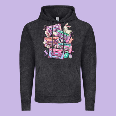 Easter Cassette Tapes Vintage Hoodie Designed By Maliassmallbusiness
