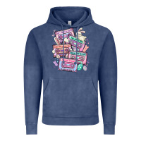 Vintage Denim easter cassette tapes Vintage Hoodie - MaliasSmallBusiness