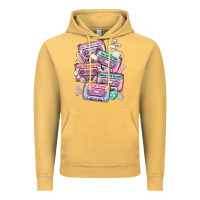 Vintage Mustard easter cassette tapes Vintage Hoodie - MaliasSmallBusiness