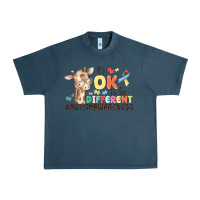 Midnight Navy its ok to be different Urban Heavy Tee - MaliasSmallBusiness