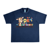 Navy its ok to be different Urban Heavy Tee - MaliasSmallBusiness