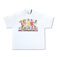 White its ok to be different Urban Heavy Tee - MaliasSmallBusiness