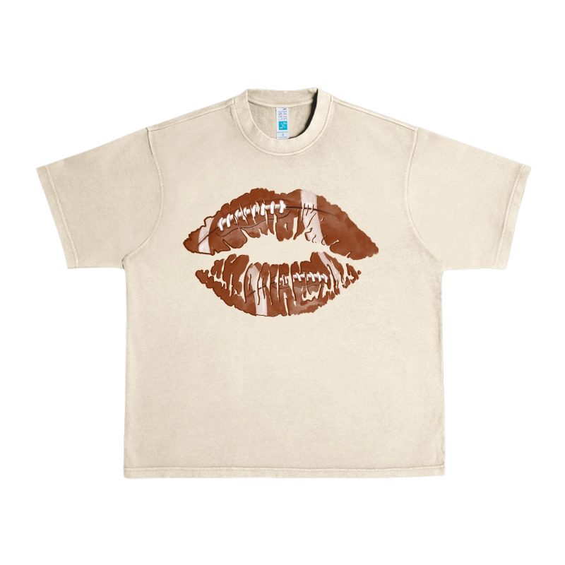Football Lips Urban Heavy Tee by AdoDesignShop | Teevron