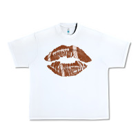 White football lips Urban Heavy Tee - AdoDesignShop