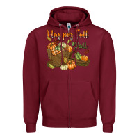 Burgundy Happy Fall Y'all Zipper Hoodie - texasbilliewilder